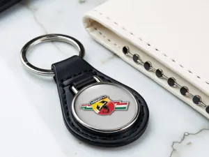 Fiat Abarth Schlüsselring Leder Stabiles Pro Drift Design